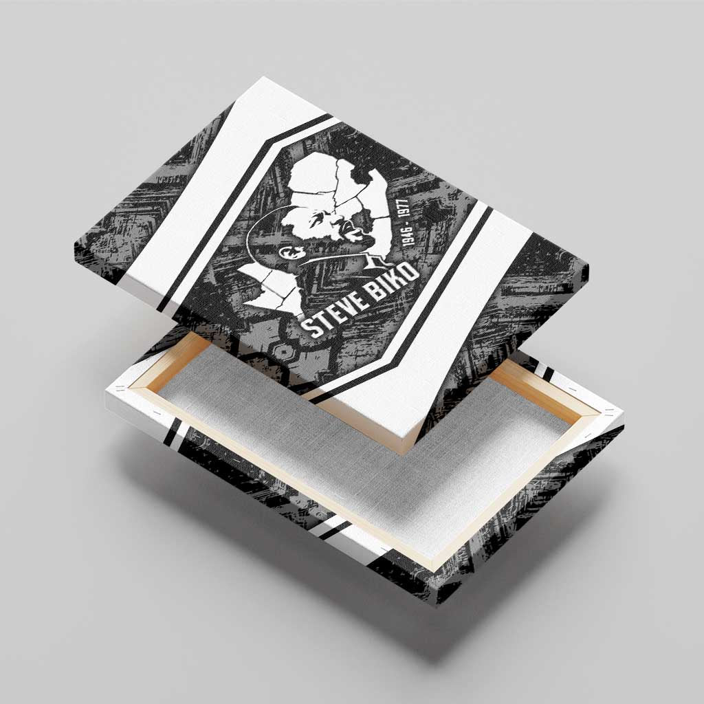Steve Biko Canvas Wall Art with Monochrome Portrait, Ideas Do Not Die Quote - Wonder Print Shop