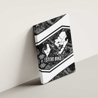 Steve Biko Canvas Wall Art with Monochrome Portrait, Ideas Do Not Die Quote - Wonder Print Shop