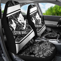 Steve Biko Car Seat Cover with Monochrome Portrait, Ideas Do Not Die Quote - Wonder Print Shop