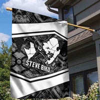 Steve Biko Garden Flag with Monochrome Portrait, Ideas Do Not Die Quote - Wonder Print Shop