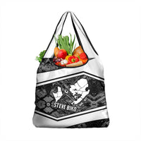 Steve Biko Grocery Bag with Monochrome Portrait, Ideas Do Not Die Quote - Wonder Print Shop