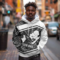 Steve Biko Hoodie with Monochrome Portrait, Ideas Do Not Die Quote - Wonder Print Shop