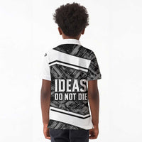 Steve Biko Kid Polo Shirt with Monochrome Portrait, Ideas Do Not Die Quote - Wonder Print Shop