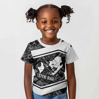 Steve Biko Kid T shirt with Monochrome Portrait, Ideas Do Not Die Quote - Wonder Print Shop