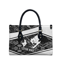 Steve Biko Leather Bag with Monochrome Portrait, Ideas Do Not Die Quote - Wonder Print Shop