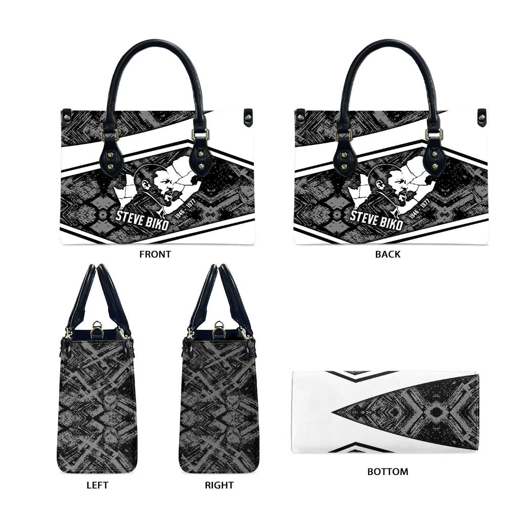 Steve Biko Leather Bag with Monochrome Portrait, Ideas Do Not Die Quote - Wonder Print Shop
