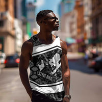 Steve Biko Men Tank Top with Monochrome Portrait, Ideas Do Not Die Quote - Wonder Print Shop