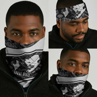 Steve Biko Neck Gaiter with Monochrome Portrait, Ideas Do Not Die Quote - Wonder Print Shop