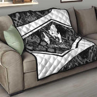 Steve Biko Quilt with Monochrome Portrait, Ideas Do Not Die Quote - Wonder Print Shop