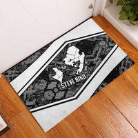 Steve Biko Rubber Doormat with Monochrome Portrait, Ideas Do Not Die Quote - Wonder Print Shop
