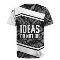 Steve Biko Rugby Jersey with Monochrome Portrait, Ideas Do Not Die Quote - Wonder Print Shop
