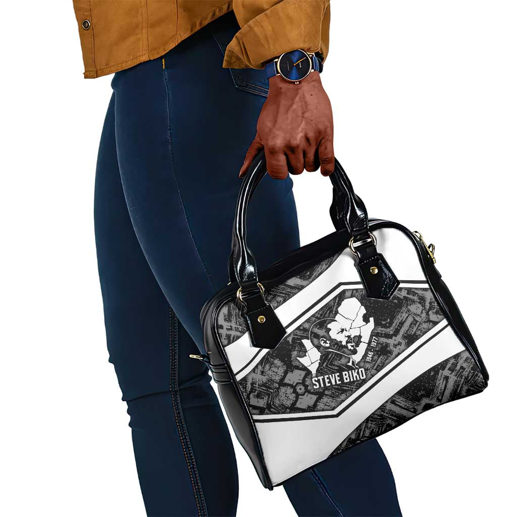 Steve Biko Shoulder Handbag with Monochrome Portrait, Ideas Do Not Die Quote - Wonder Print Shop