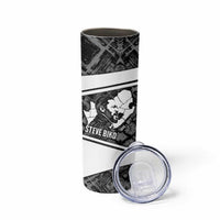Steve Biko Skinny Tumbler with Monochrome Portrait, Ideas Do Not Die Quote - Wonder Print Shop