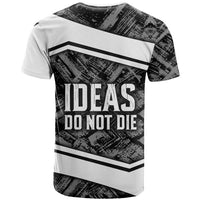 Steve Biko T shirt with Monochrome Portrait, Ideas Do Not Die Quote - Wonder Print Shop