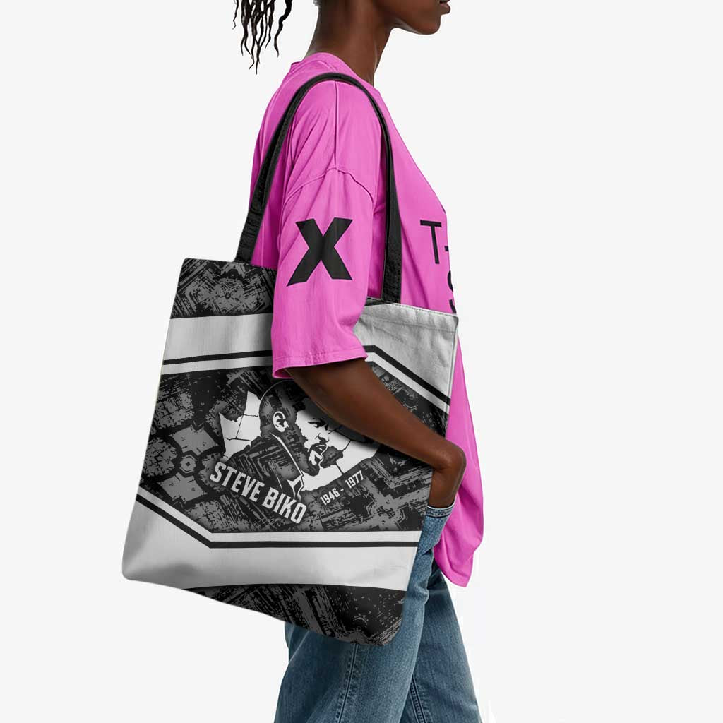 Steve Biko Tote Bag with Monochrome Portrait, Ideas Do Not Die Quote - Wonder Print Shop