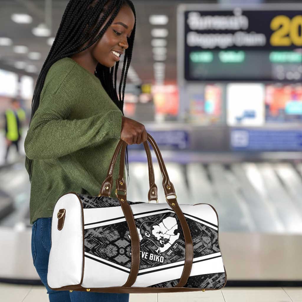 Steve Biko Travel Bag with Monochrome Portrait, Ideas Do Not Die Quote - Wonder Print Shop