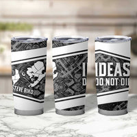 Steve Biko Tumbler Cup with Monochrome Portrait, Ideas Do Not Die Quote - Wonder Print Shop