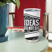 Steve Biko Tumbler Cup with Monochrome Portrait, Ideas Do Not Die Quote - Wonder Print Shop