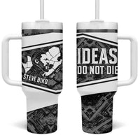 Steve Biko Tumbler With Handle with Monochrome Portrait, Ideas Do Not Die Quote - Wonder Print Shop