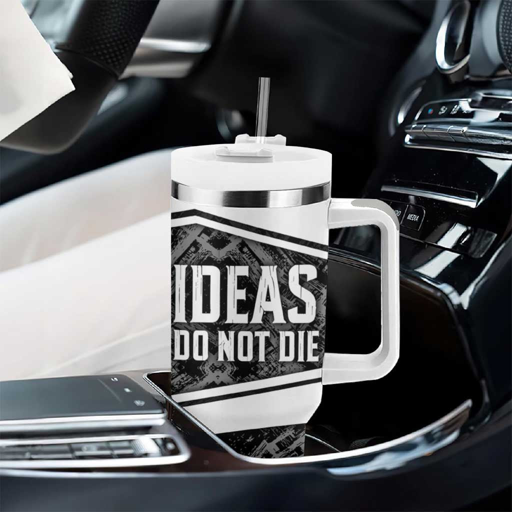 Steve Biko Tumbler With Handle with Monochrome Portrait, Ideas Do Not Die Quote - Wonder Print Shop