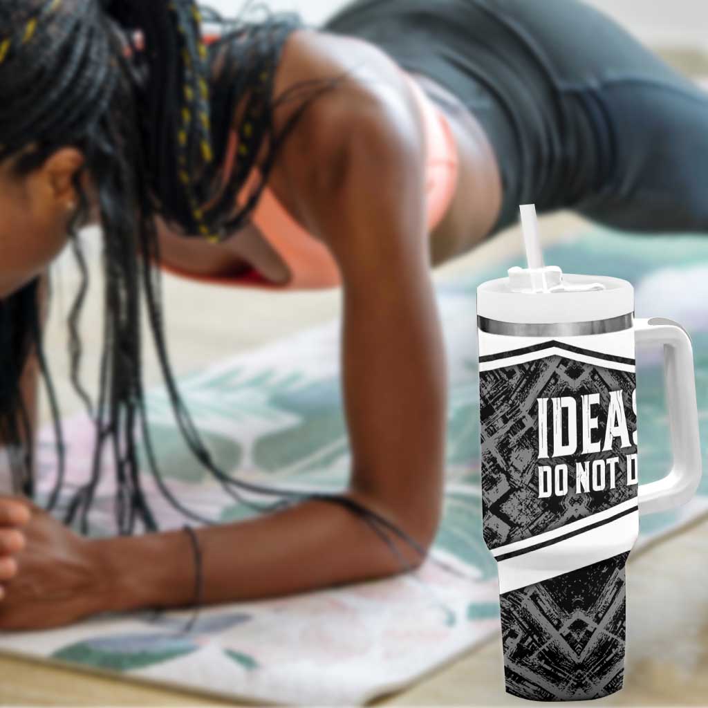 Steve Biko Tumbler With Handle with Monochrome Portrait, Ideas Do Not Die Quote - Wonder Print Shop
