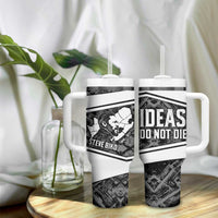 Steve Biko Tumbler With Handle with Monochrome Portrait, Ideas Do Not Die Quote - Wonder Print Shop