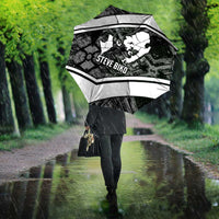Steve Biko Umbrella with Monochrome Portrait, Ideas Do Not Die Quote - Wonder Print Shop