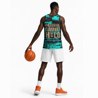 Chinua Achebe Basketball Jersey with Tribal Mask Design, Things Fall Apart Quote and Teal Abstract - Wonder Print Shop