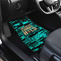 Chinua Achebe Car Mats with Tribal Mask Design, Things Fall Apart Quote and Teal Abstract - Wonder Print Shop