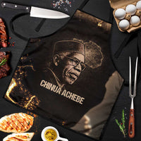 Chinua Achebe Apron with Sepia Portrait, Lion Historians Quote and Vintage African Map - Wonder Print Shop