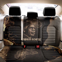 Chinua Achebe Back Car Seat Cover with Sepia Portrait, Lion Historians Quote and Vintage African Map - Wonder Print Shop