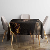 Chinua Achebe Tablecloth with Sepia Portrait, Lion Historians Quote and Vintage African Map - Wonder Print Shop