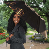 Chinua Achebe Umbrella with Sepia Portrait, Lion Historians Quote and Vintage African Map - Wonder Print Shop