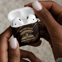 Chinua Achebe AirPods Case with Tribal Symbol Design, The Storyteller Quote and Africa Wrote Back - Wonder Print Shop
