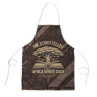Chinua Achebe Apron with Tribal Symbol Design, The Storyteller Quote and Africa Wrote Back - Wonder Print Shop