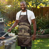 Chinua Achebe Apron with Tribal Symbol Design, The Storyteller Quote and Africa Wrote Back - Wonder Print Shop