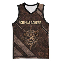 Chinua Achebe Basketball Jersey with Tribal Symbol Design, The Storyteller Quote and Africa Wrote Back - Wonder Print Shop