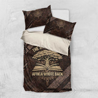 Chinua Achebe Bedding Set with Tribal Symbol Design, The Storyteller Quote and Africa Wrote Back - undefined