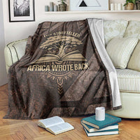 Chinua Achebe Blanket with Tribal Symbol Design, The Storyteller Quote and Africa Wrote Back - Wonder Print Shop