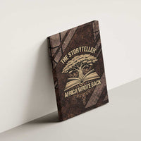Chinua Achebe Canvas Wall Art with Tribal Symbol Design, The Storyteller Quote and Africa Wrote Back - Wonder Print Shop