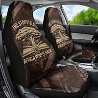 Chinua Achebe Car Seat Cover with Tribal Symbol Design, The Storyteller Quote and Africa Wrote Back - Wonder Print Shop