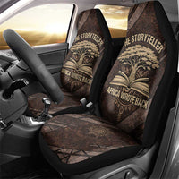 Chinua Achebe Car Seat Cover with Tribal Symbol Design, The Storyteller Quote and Africa Wrote Back - Wonder Print Shop