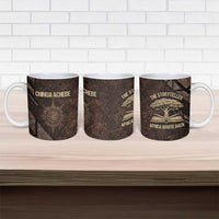 Chinua Achebe Ceramic Mug with Tribal Symbol Design, The Storyteller Quote and Africa Wrote Back - Wonder Print Shop