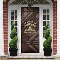 Chinua Achebe Door Cover with Tribal Symbol Design, The Storyteller Quote and Africa Wrote Back - Wonder Print Shop
