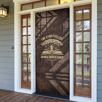 Chinua Achebe Door Cover with Tribal Symbol Design, The Storyteller Quote and Africa Wrote Back - Wonder Print Shop
