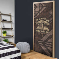 Chinua Achebe Door Cover with Tribal Symbol Design, The Storyteller Quote and Africa Wrote Back - Wonder Print Shop