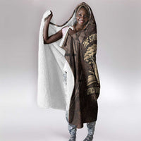 Chinua Achebe Hooded Blanket with Tribal Symbol Design, The Storyteller Quote and Africa Wrote Back - Wonder Print Shop