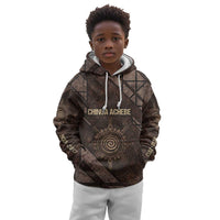Chinua Achebe Kid Hoodie with Tribal Symbol Design, The Storyteller Quote and Africa Wrote Back - Wonder Print Shop