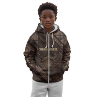 Chinua Achebe Kid Hoodie with Tribal Symbol Design, The Storyteller Quote and Africa Wrote Back - Wonder Print Shop