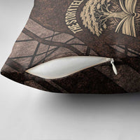 Chinua Achebe Pillow Cover with Tribal Symbol Design, The Storyteller Quote and Africa Wrote Back - Wonder Print Shop
